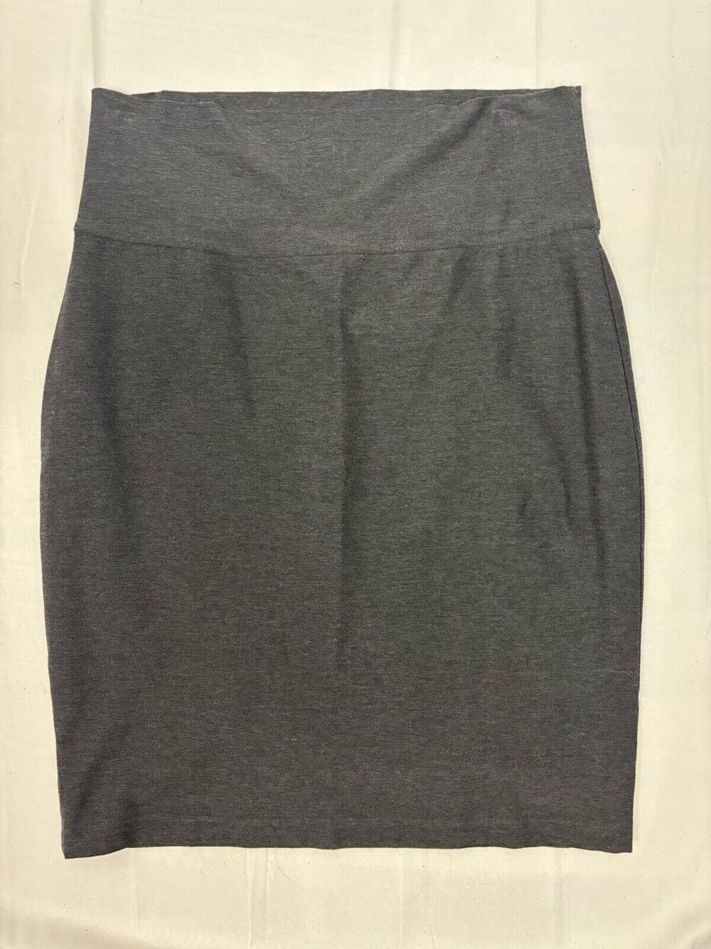 EILEEN FISHER Charcoal Gray Washable Stretch Pencil Skirt XS EUC